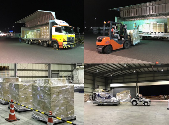福岡県産ミカンを初輸出【㈱ANA Cargoの国際貨物定期便】(北九州空港事務所)